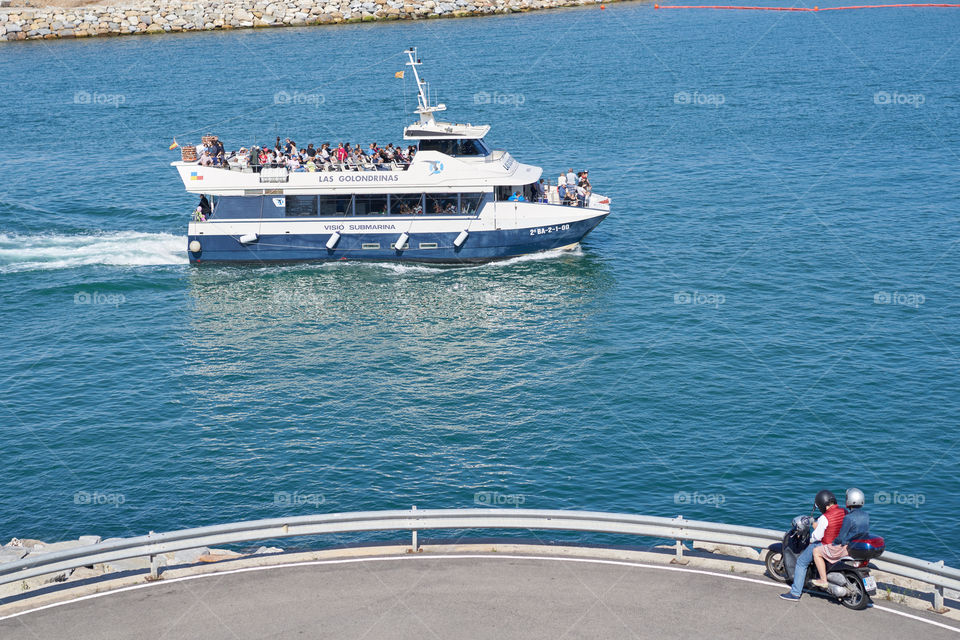 Ferry & motorcycle 