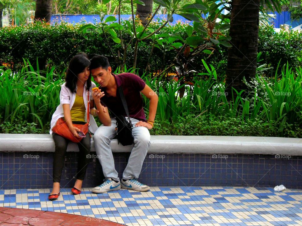 tourist in eastwood in libis, quezon city, philippines