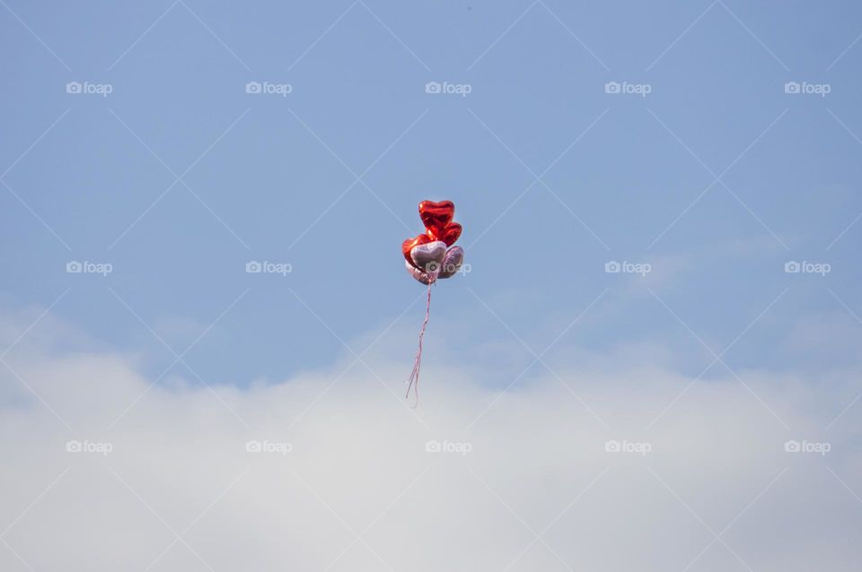 Balloons in the sky