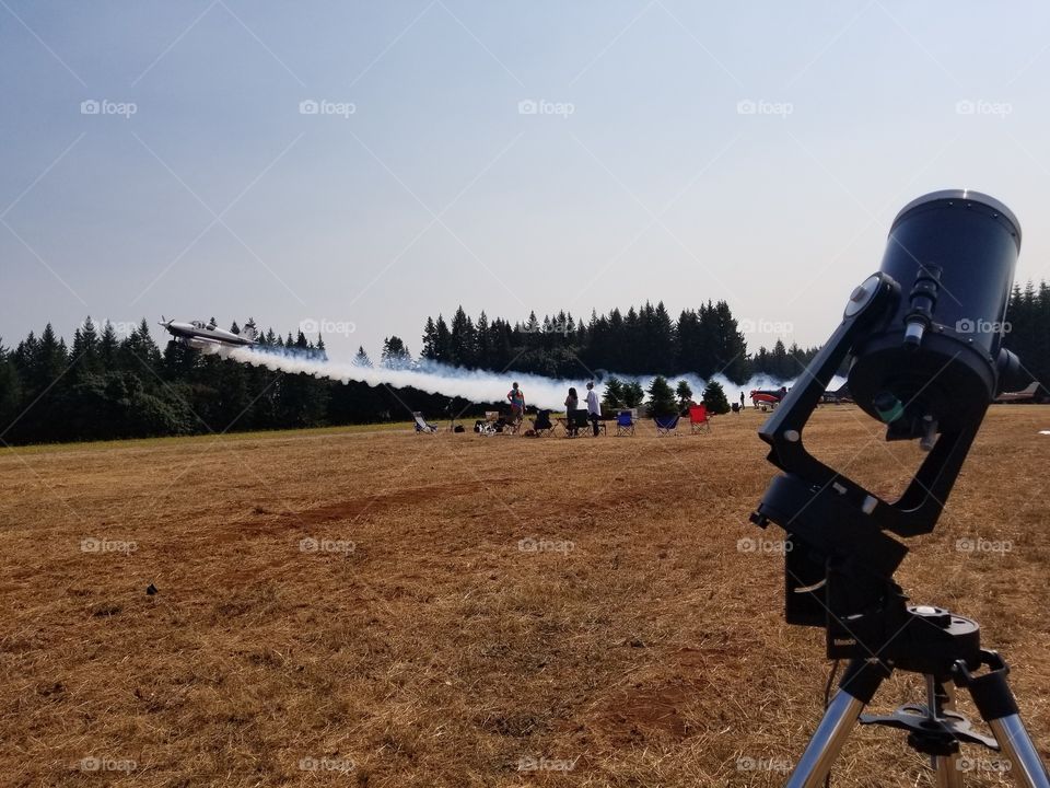 air show eclipse party