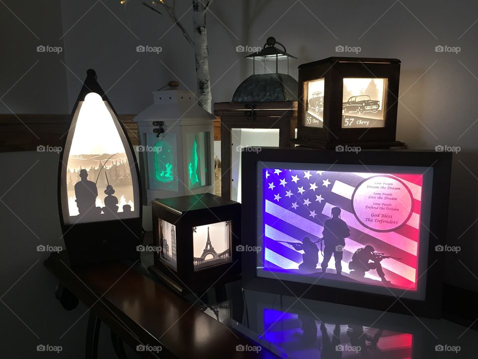 3D Papercut Light Boxes by SparrowBerry Gifts