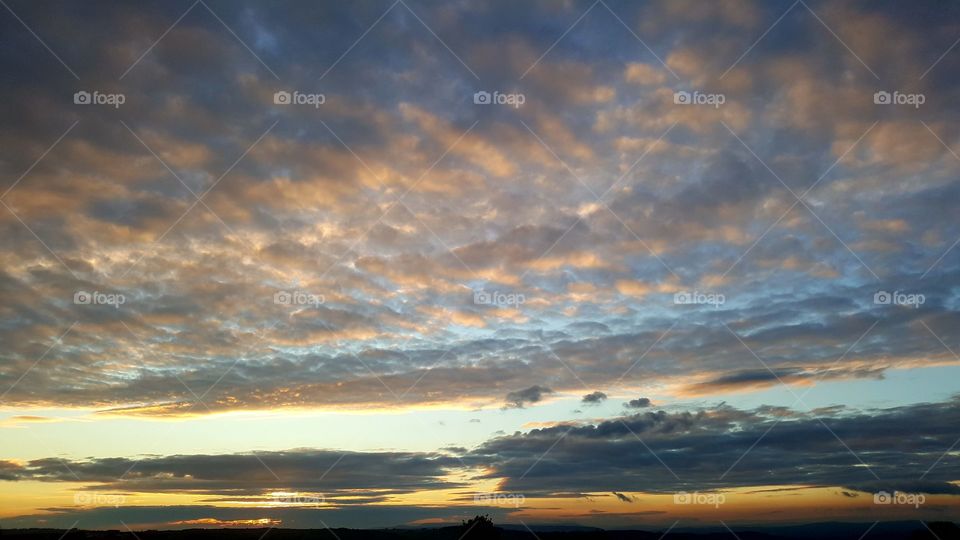 sunset Accrington Lancashire UK