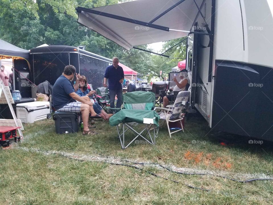 relaxing ,time for barbecue competitions