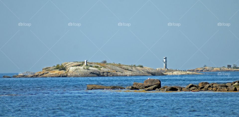 Lighthouse in Listerby archipelago