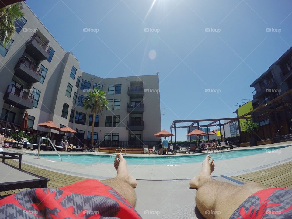 Pool . Relaxing poolside in Hollywood