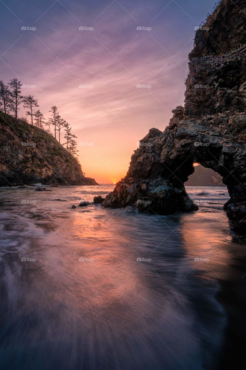 Sunset at the beach