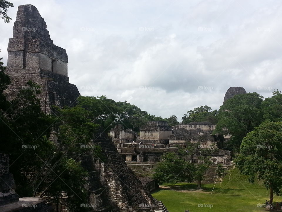 Tikal. Ancient Mayan ruins found in Guatemala