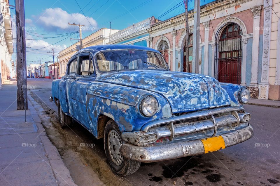 Close-up of vintage car