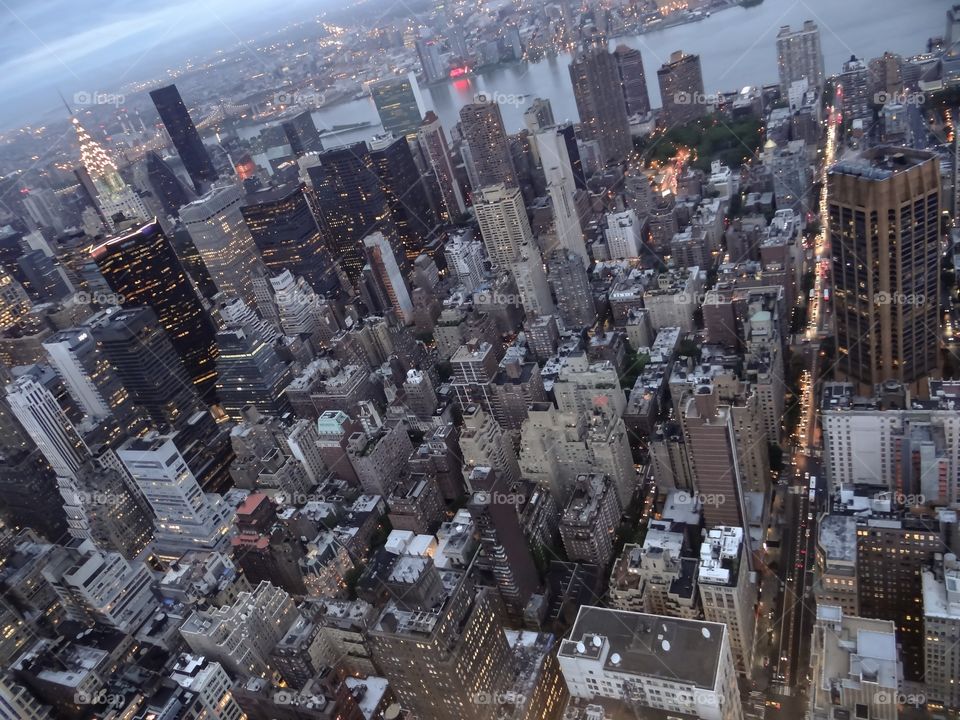 New York city at night