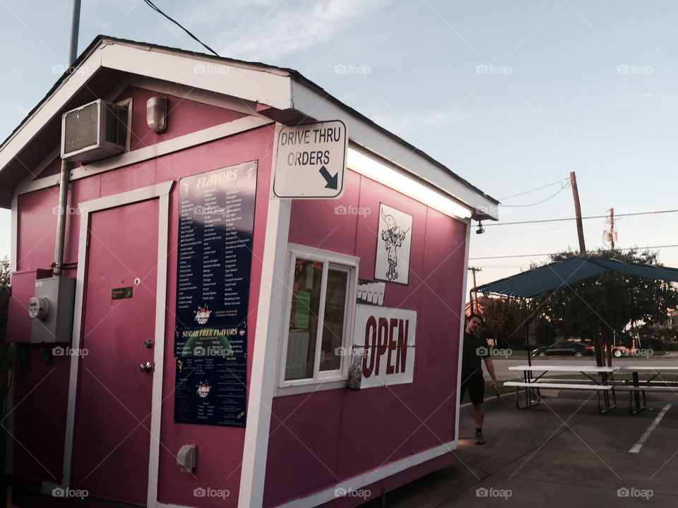 Snow cone stand