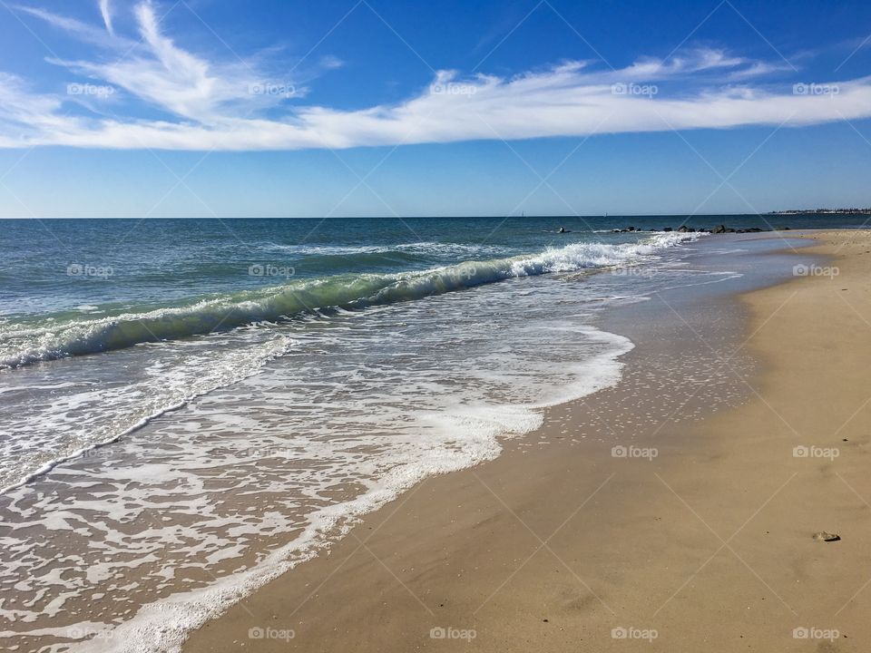 Pristine remote beach