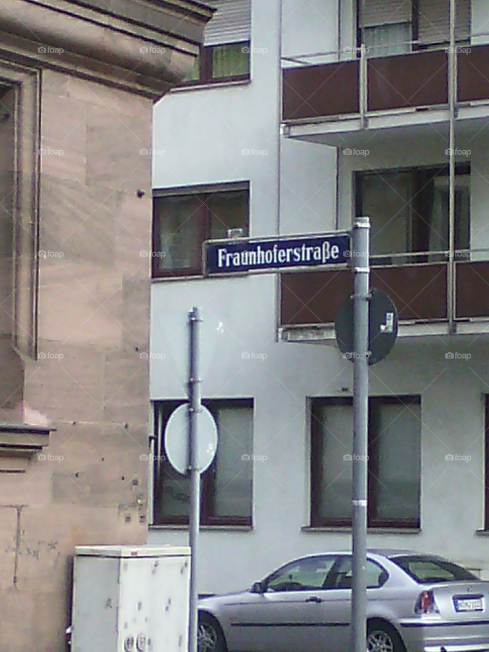 street sign in a german city
