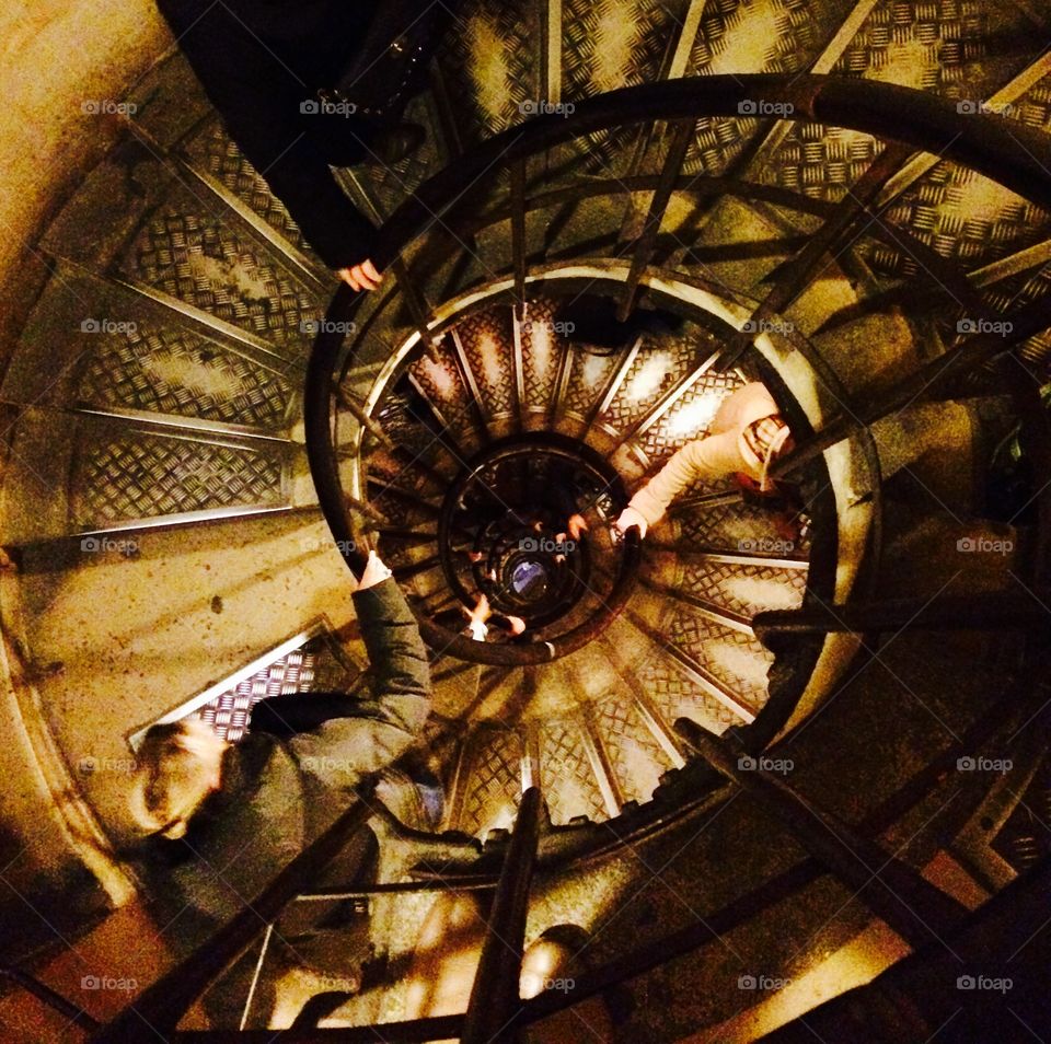 Spiral staircase Paris 