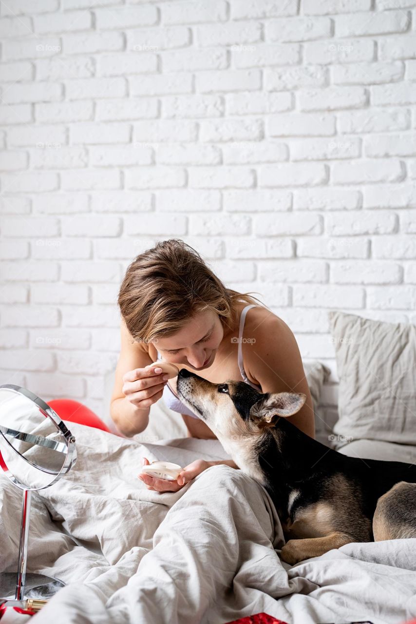 woman in bed