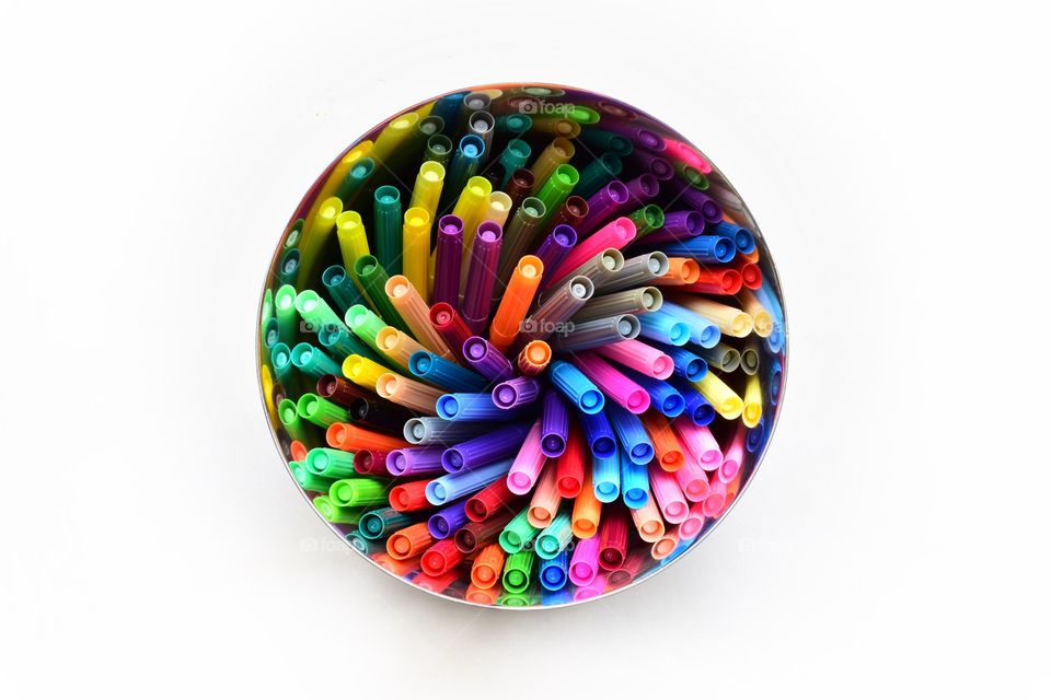 Colorful markers 
