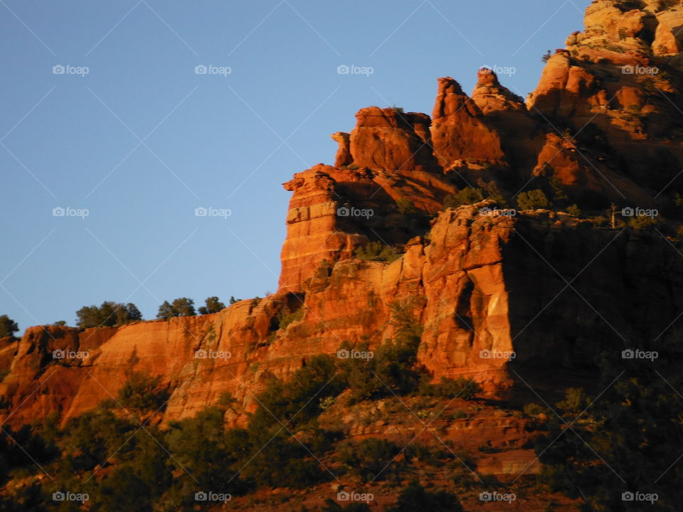 Red Rocks at Sunset near the Grand Canyon. 