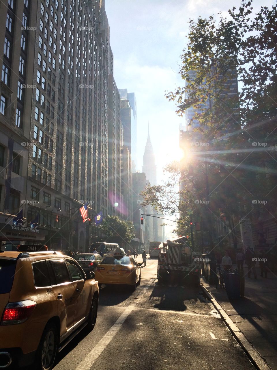 Yellow cabs in New York!