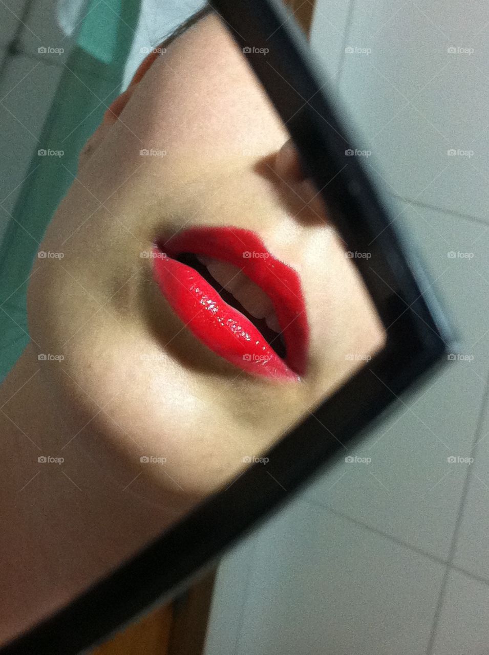 Red lips! 