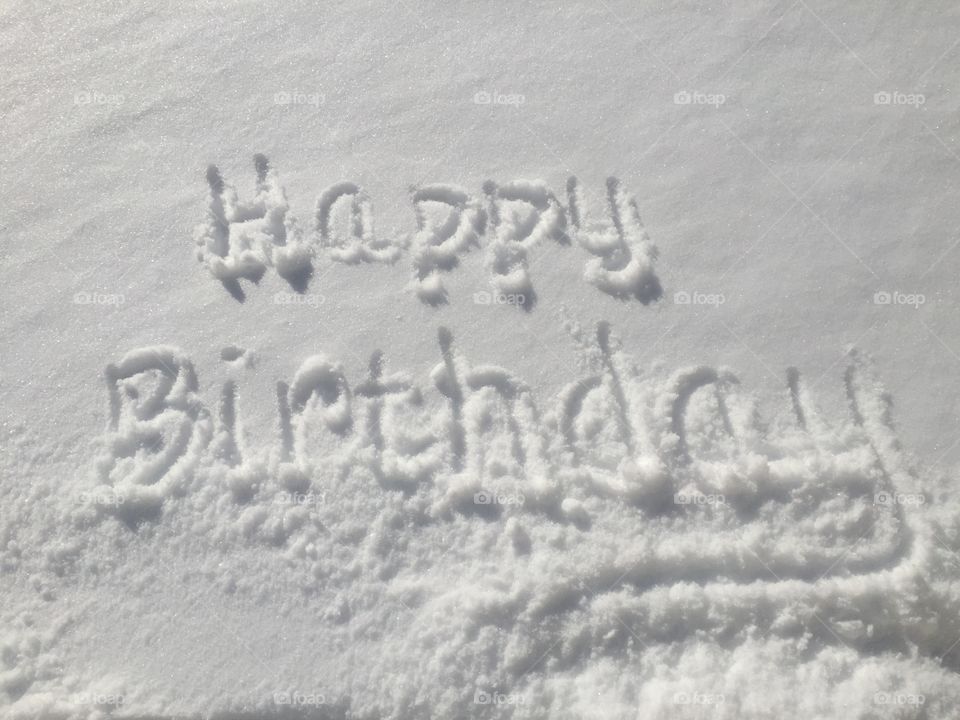 Happy Birthday Snow 