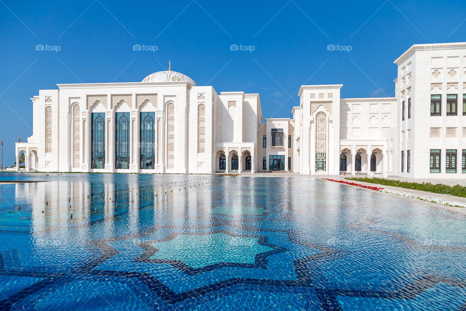Modern Presidential Palace Qasr Al Watan in Abu Dhabi