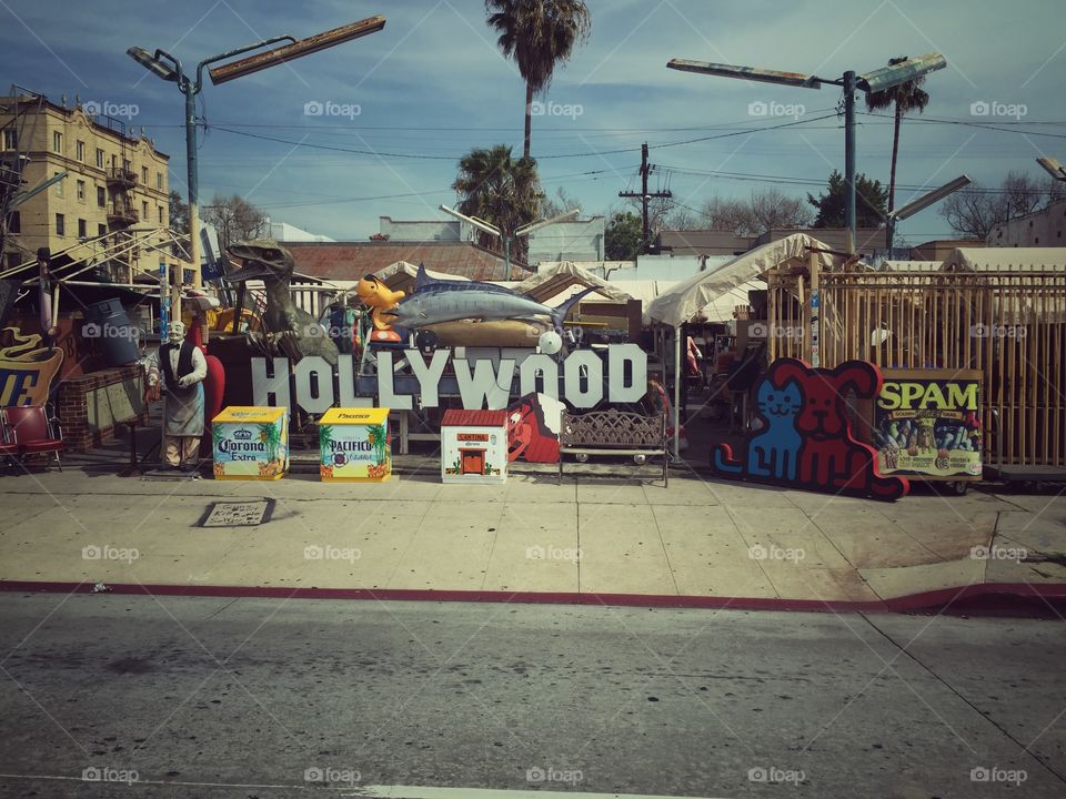 Hurray for Hollywood. Taken driving through Hollywood, California