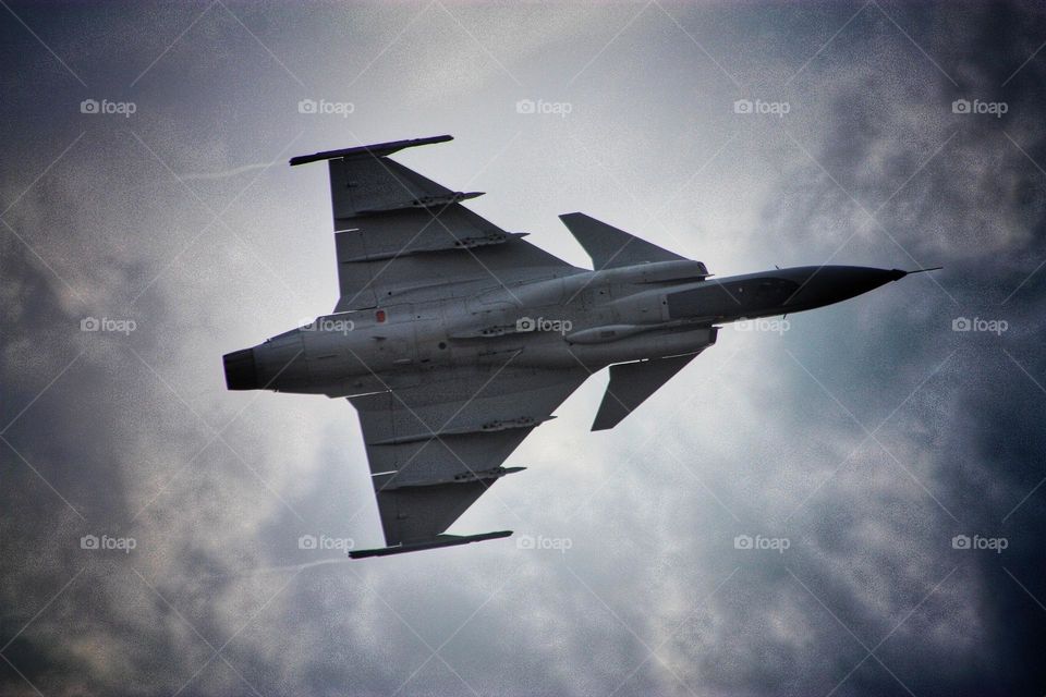 The Grippen fighter jet