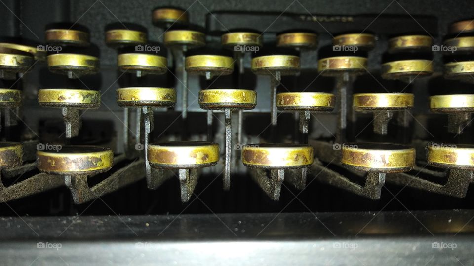 Antique Typewriter Keys