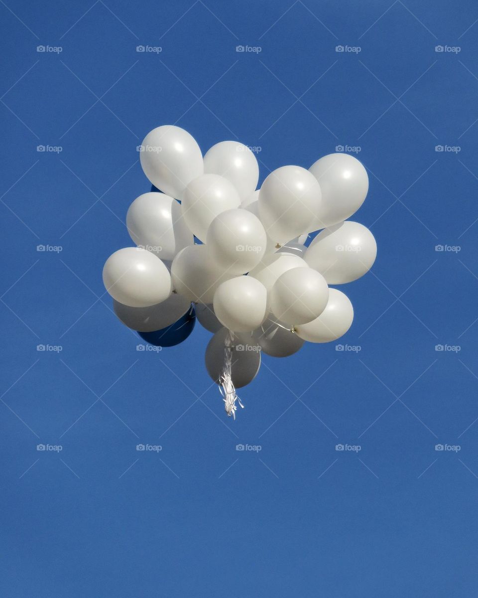 A balloon release during a marriage