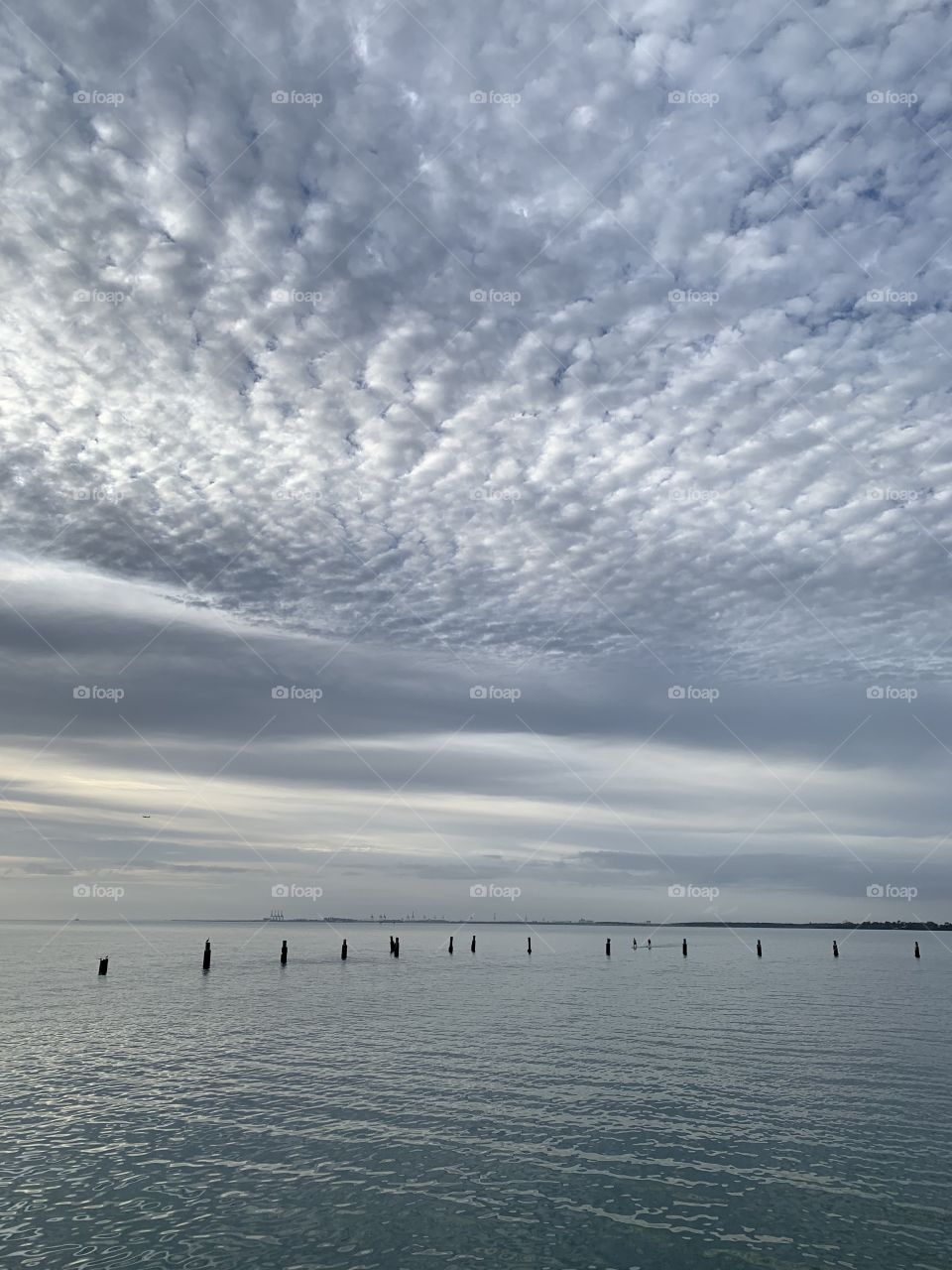 Ocean view with clouds