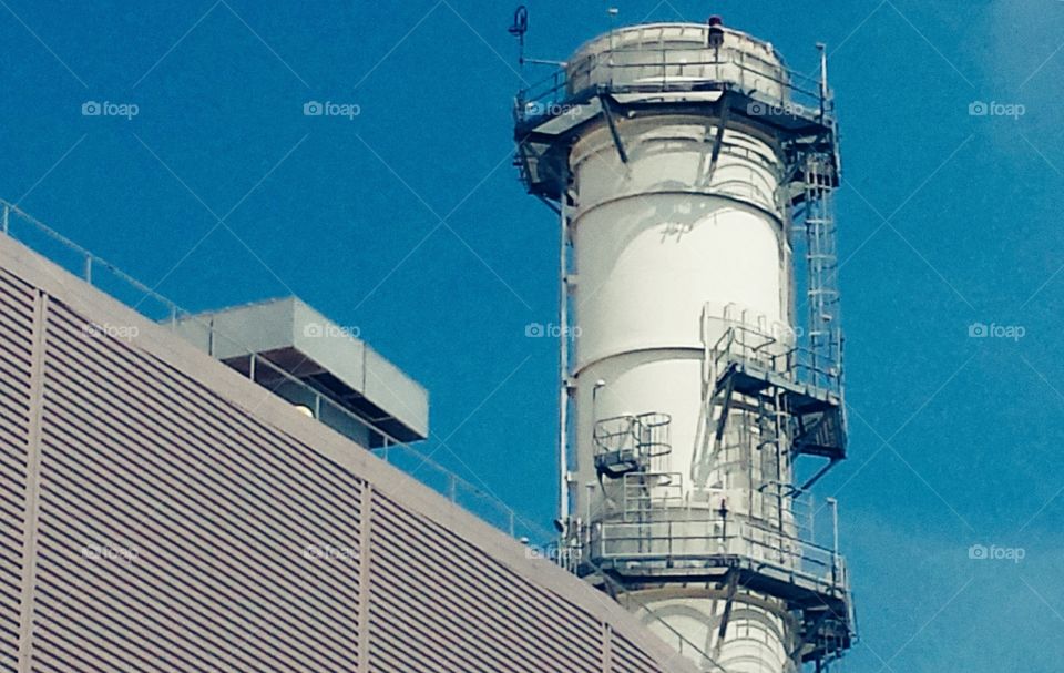 Buildings. Smoke Stack