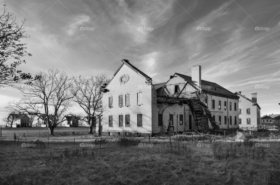 Deteriorating Barracks At Sandyhook #1