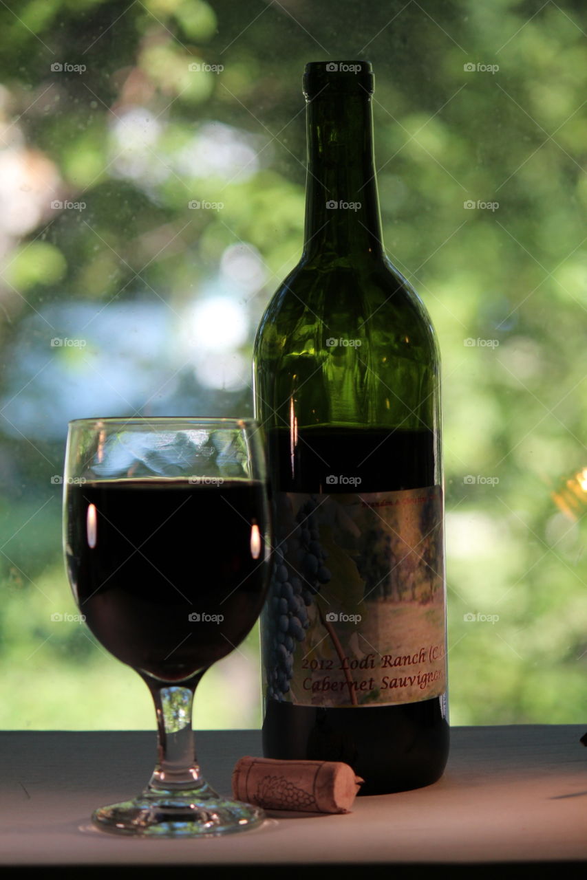 Homemade wine photo. Photo made for homemade wine label