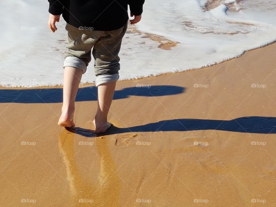 On the beach