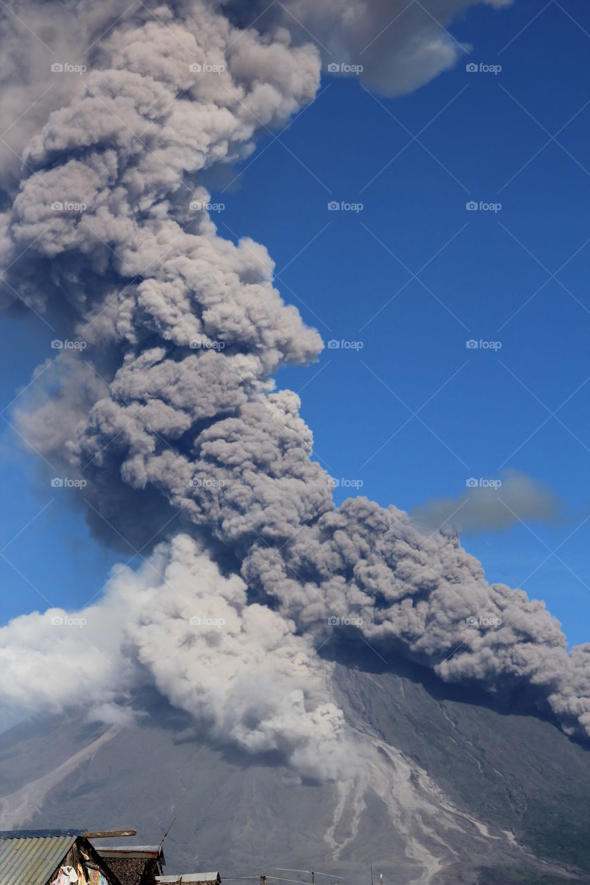 Mayon Volcano pyroclastic eruption