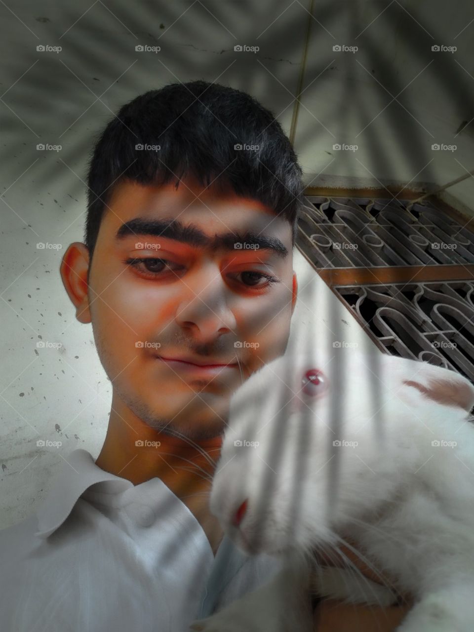 My morning begins with my pet.