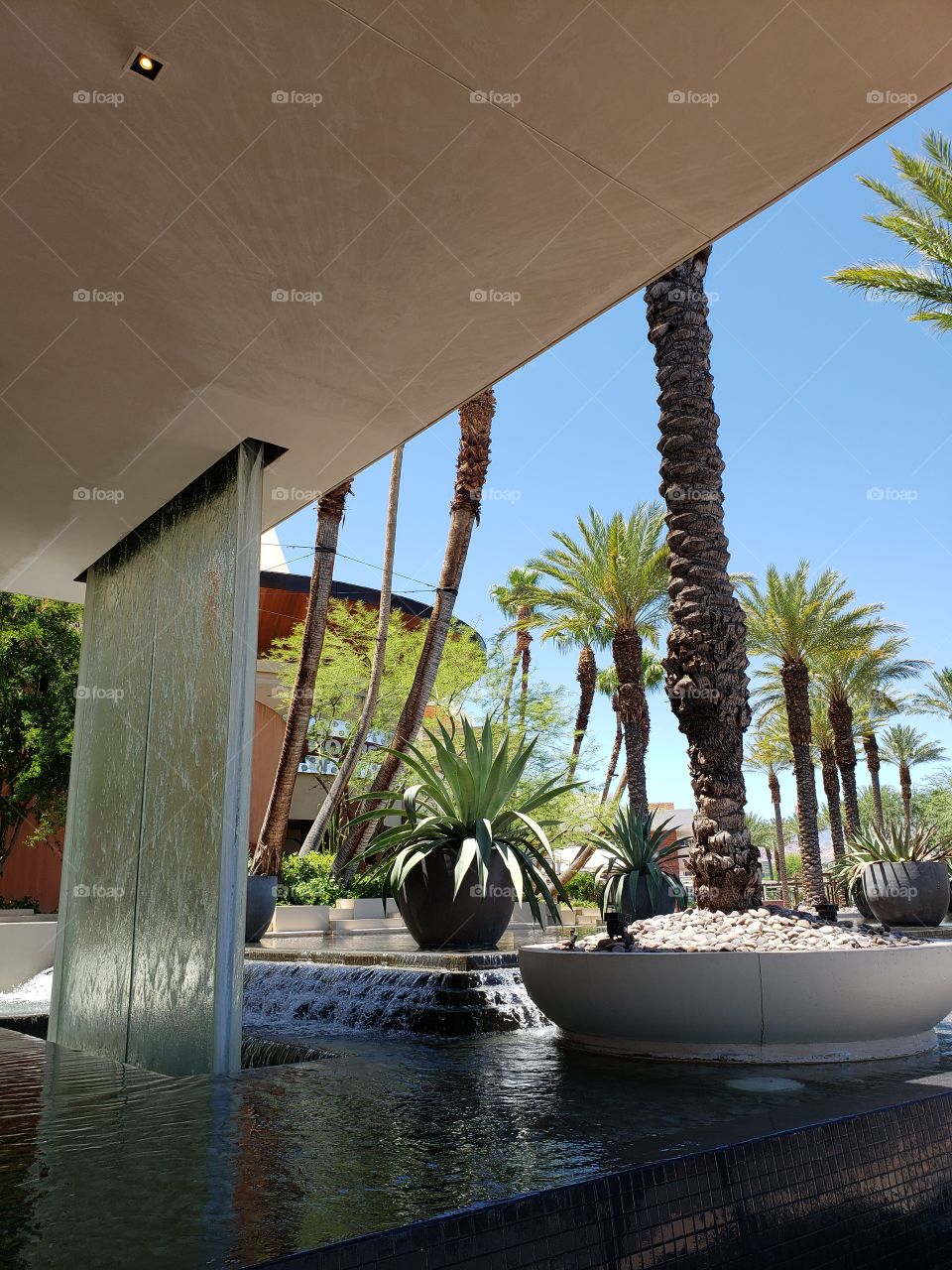 Cascading Waterfall at Red Rock Casino and Resort in Las Vegas, Nevada, USA