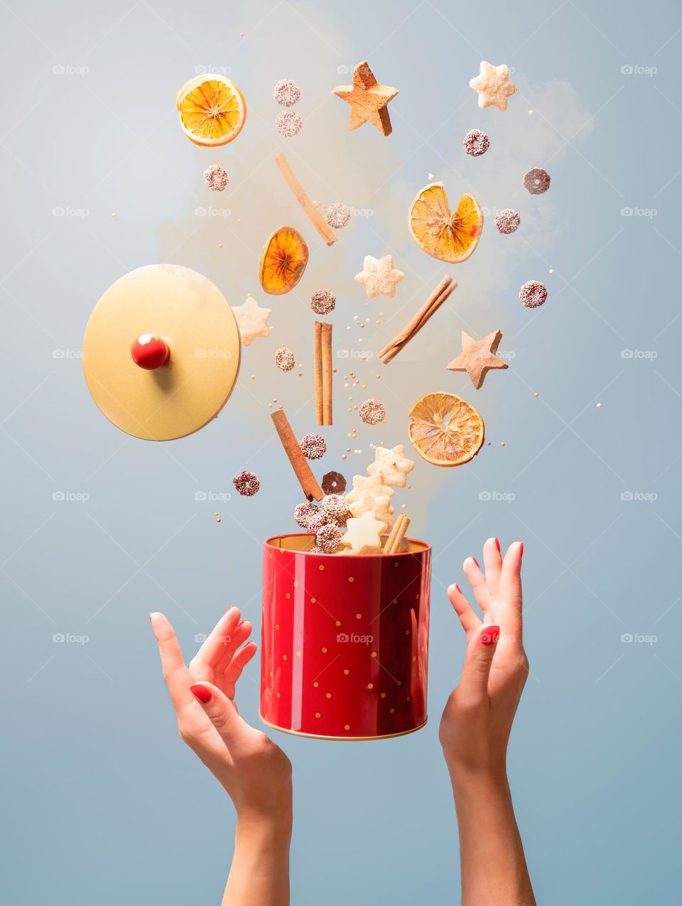 Christmas box with sweets