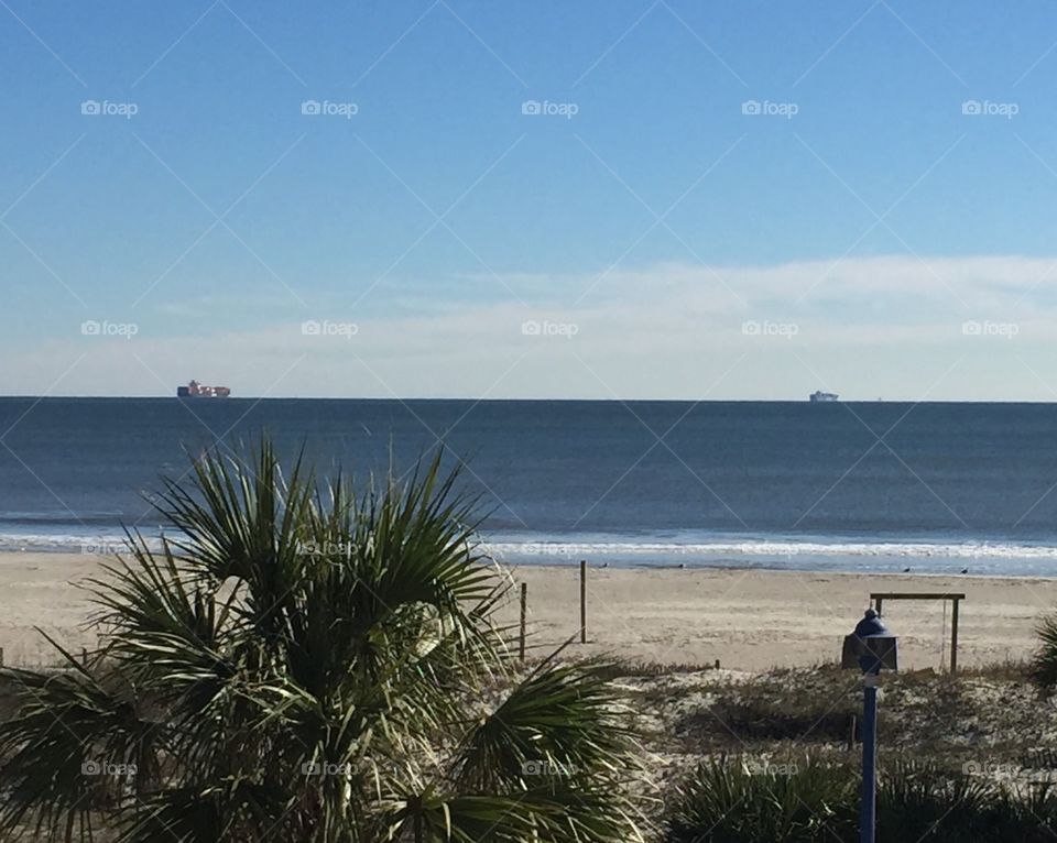 Container Ships off Tybee
