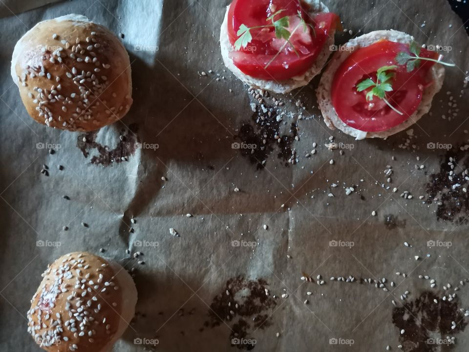 Sandwich, free time baking