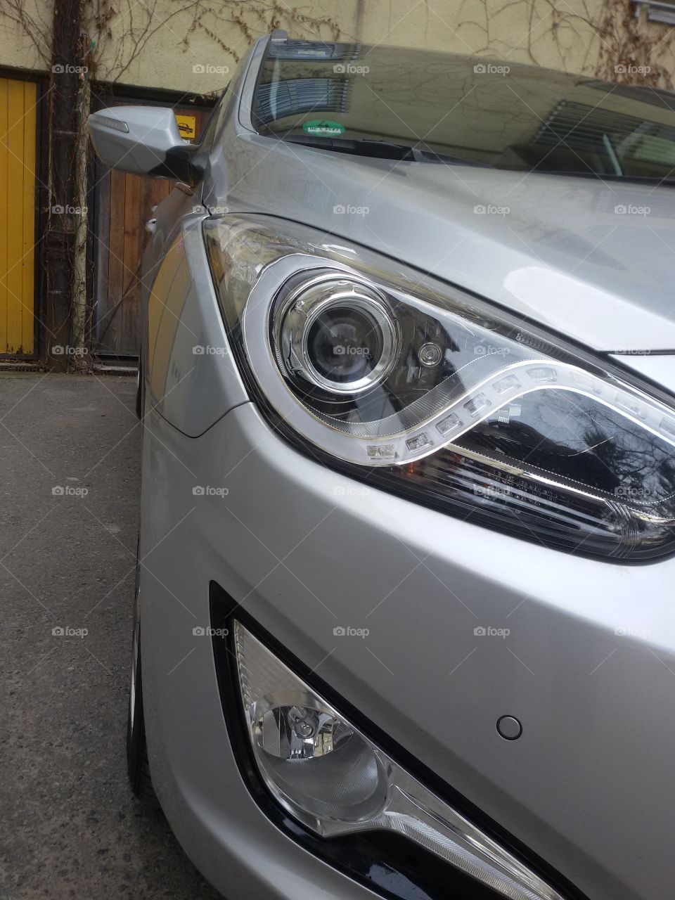 xenon headlamps on new car
