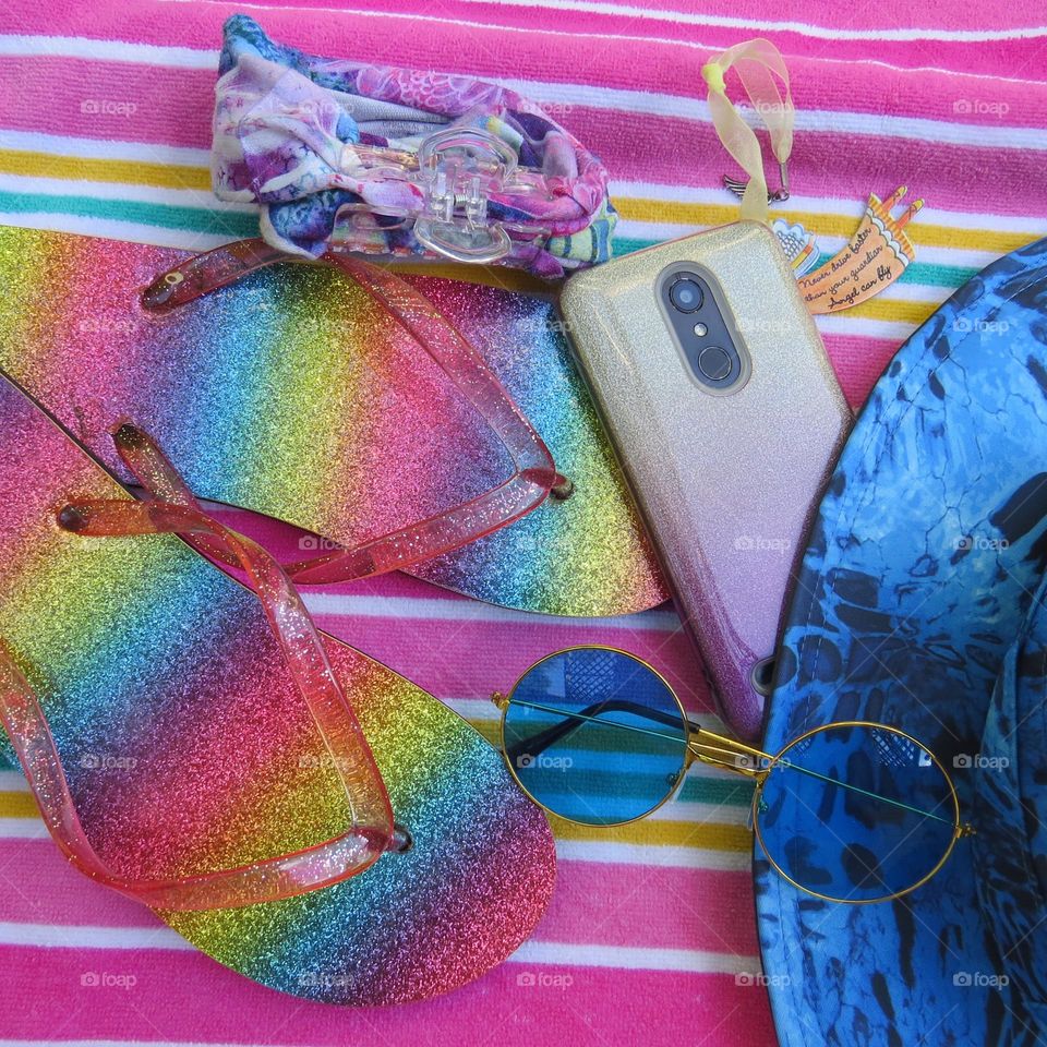 Items taken to the beach
