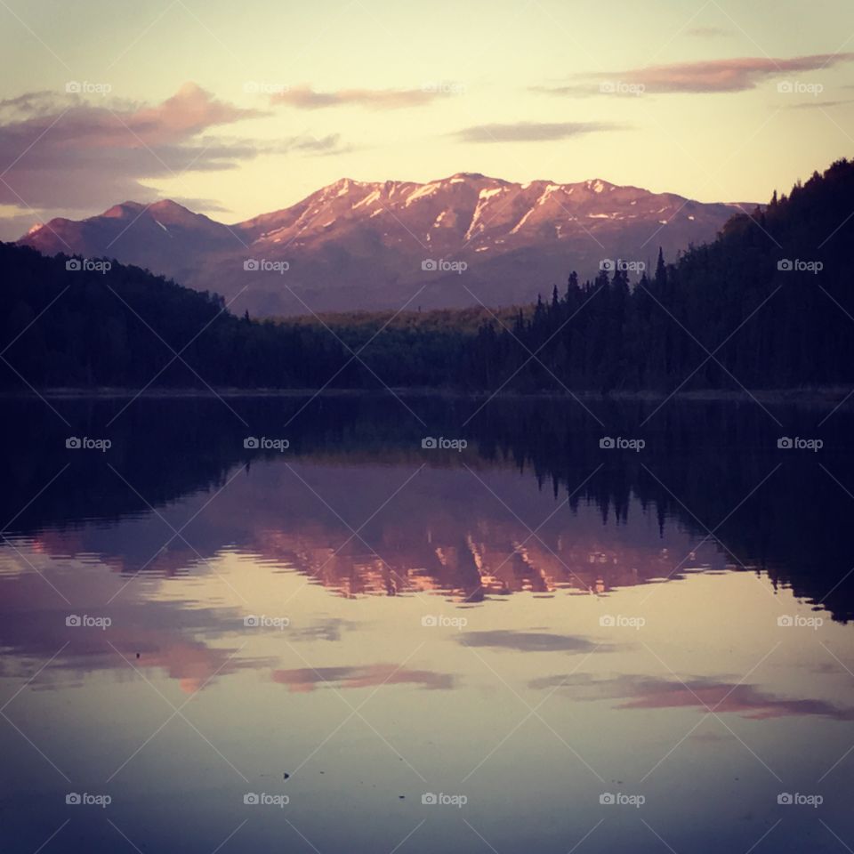Lake, Dawn, Reflection, Sunset, Water