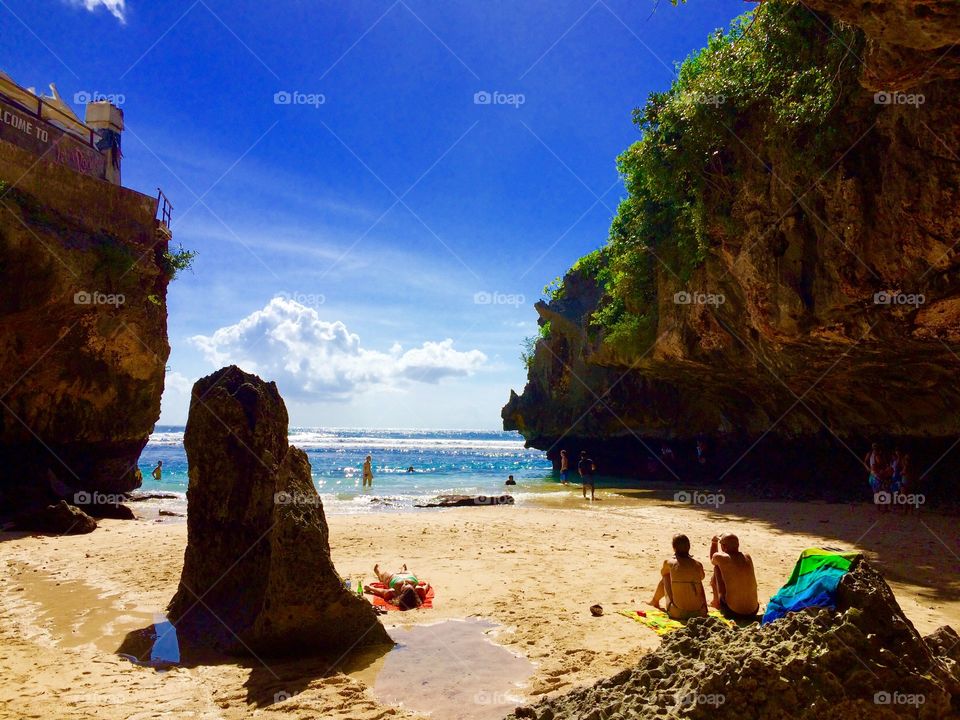 Blue Point Beach in Uluwatu, Bali