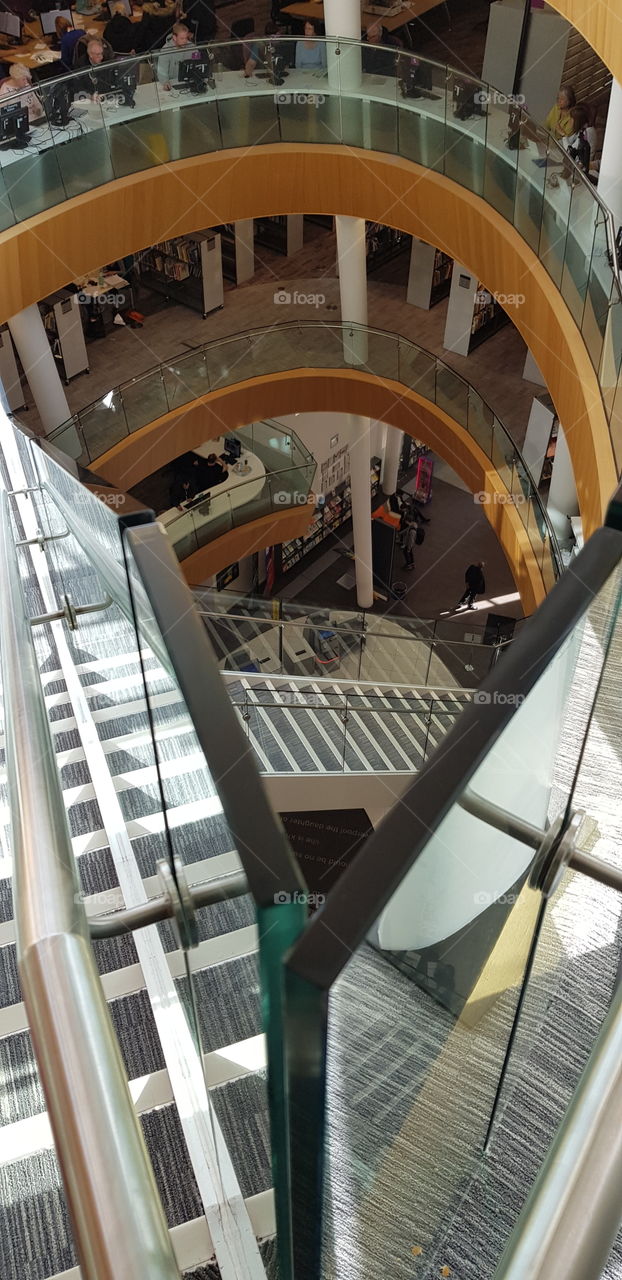 building staircase circular liverpool symmetry mc esher