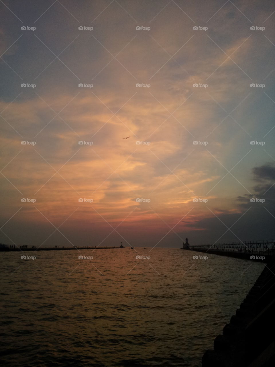 after sunset. light after the sun has set