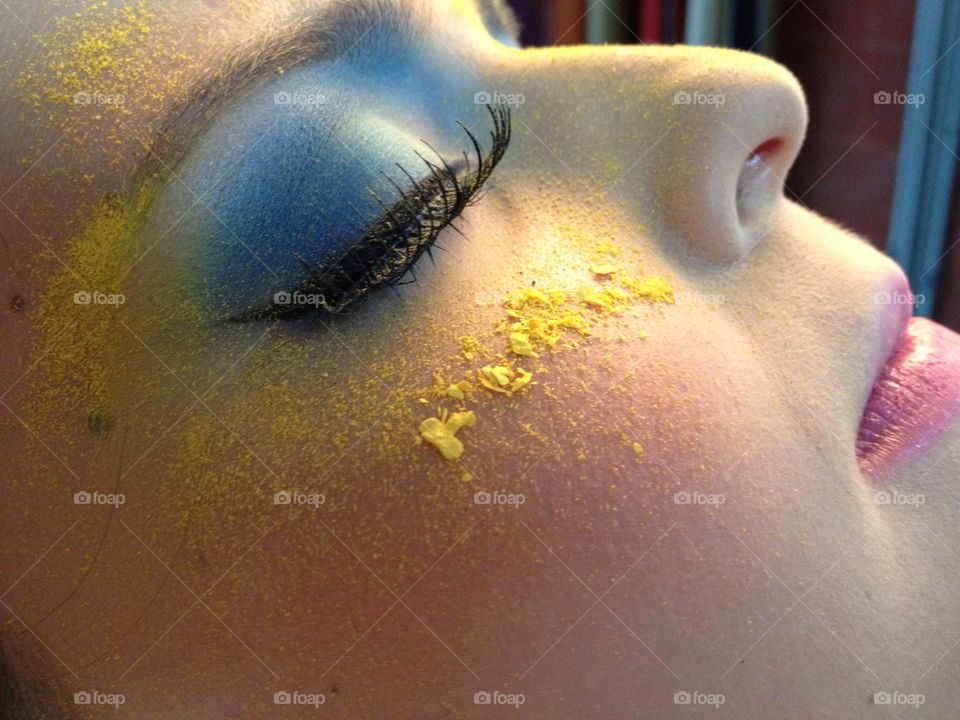 Fantasy fashion Make Up close up