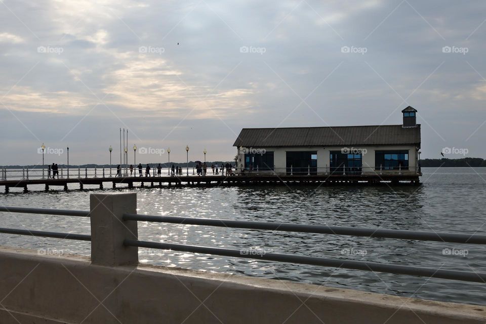 View of the house on the waterfront