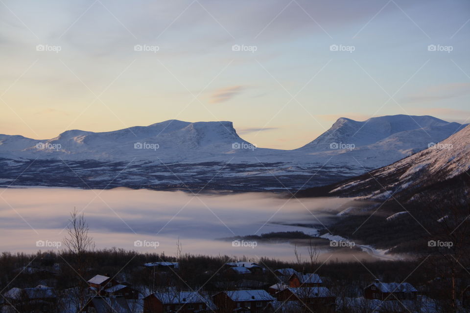 Winter mountain landscapes