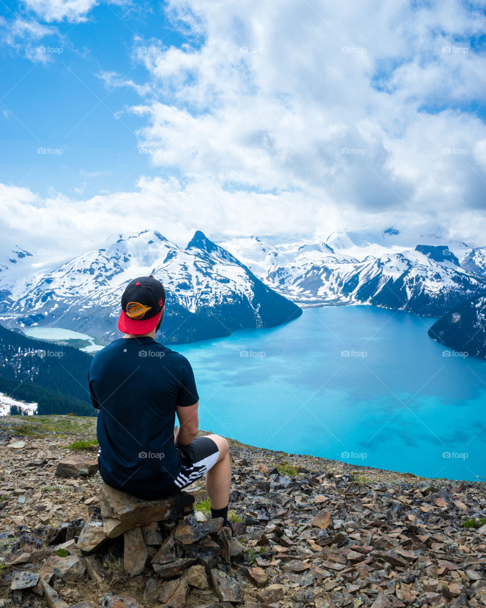 Sitting above garbaldi ridge 