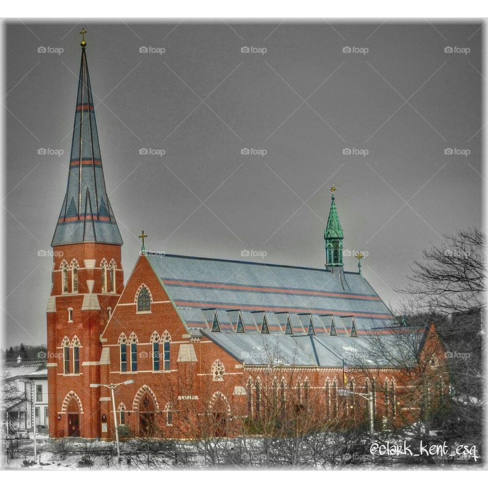 a church in New England 